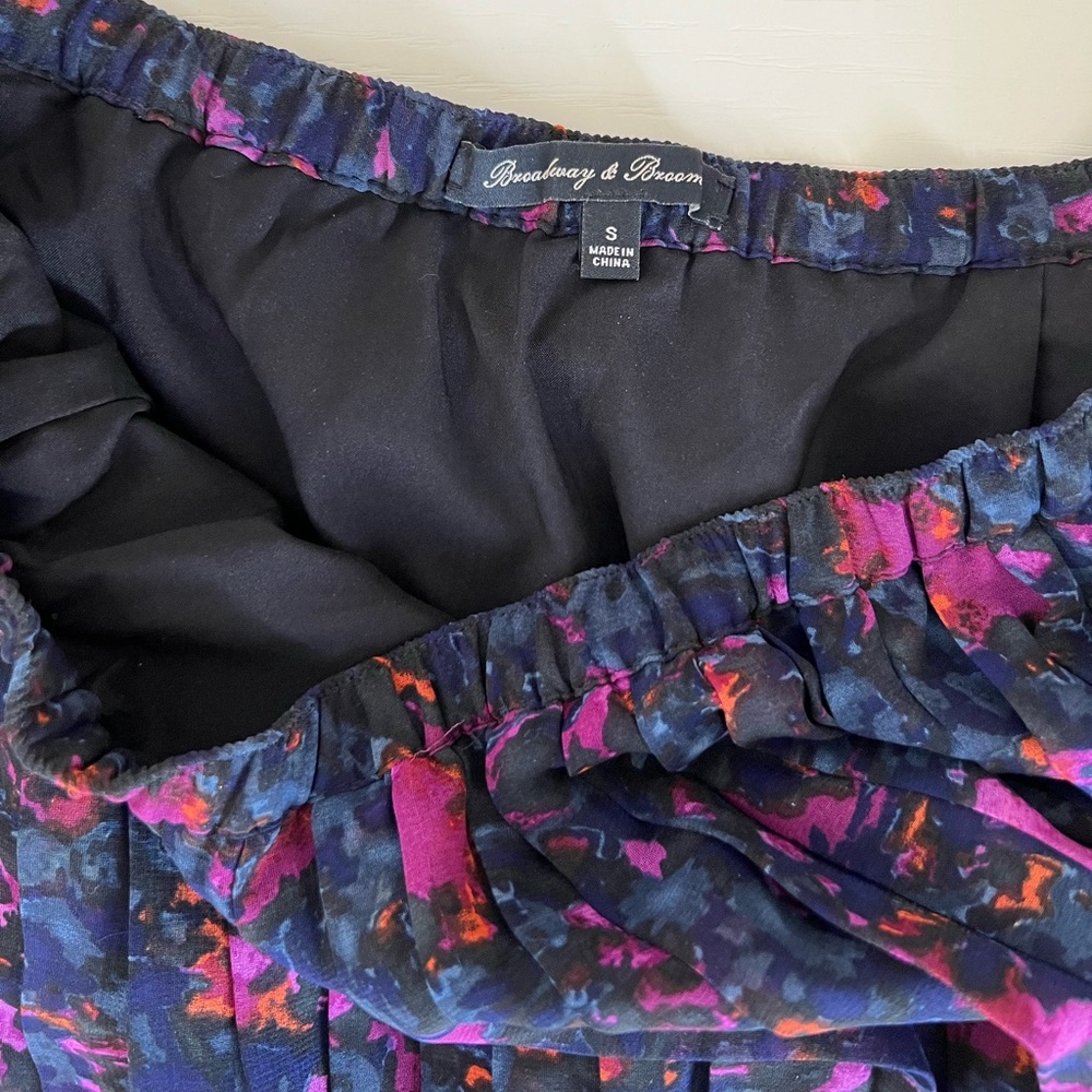 Multicolor Pattern Mini Pleat Skirt - image 4